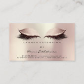 Carte De Visite Instructions de soins postérieurs Lashes Blush Ros (Devant)