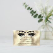 Carte De Visite Instructions de soins postérieurs Lashes Champaign (Debout devant)