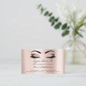 Carte De Visite Instructions de soins postérieurs Lashes Extension (Debout devant)