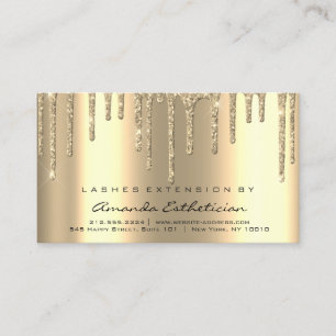 Carte De Visite Instructions de soins postérieurs Lashes Extension