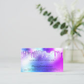 Carte De Visite Instructions de soins postérieurs Lashes Pink Drif (Debout devant)