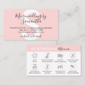 Carte De Visite Instructions de suivi après microneedling (Devant / Derrière)