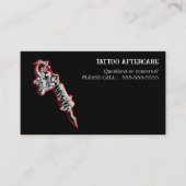 Carte De Visite Instructions de suivi de tatouage (Devant)