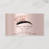 Carte De Visite Instructions de suivi Eyebrows Rose du logo de la  (Devant)