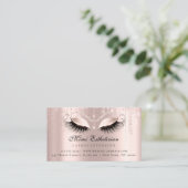 Carte De Visite Instructions de suivi EyelashRose cordes Lux (Debout devant)