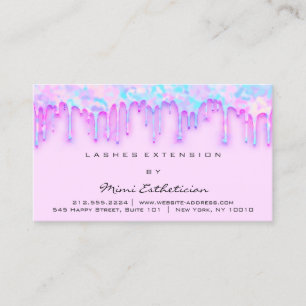 Carte De Visite Instructions de suivi Holographe Lash Blue Drivers