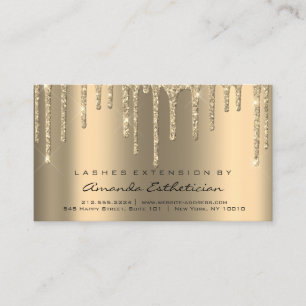 Carte De Visite Instructions de suivi Lash Extension Dips Parties