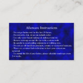 Carte De Visite Instructions de suivi Lash Gold Drips Spark (Dos)