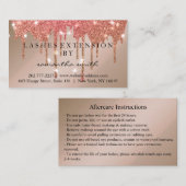 Carte De Visite Instructions de suivi Lash Gold Drivers (Devant / Derrière)