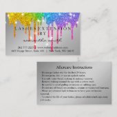 Carte De Visite Instructions de suivi Lash Gold Drivers Spark (Devant / Derrière)