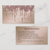 Carte De Visite Instructions de suivi Lash Gold Drivers Spark (Devant / Derrière)