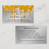 Carte De Visite Instructions de suivi Lash Gold Drivers Spark (Devant / Derrière)