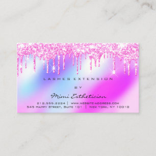 Carte De Visite Instructions de suivi Lash Pink Drivers Holograph