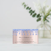 Carte De Visite Instructions de suivi Lash Rose Déchets maquillage (Debout devant)