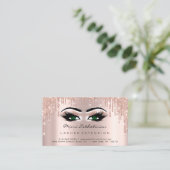 Carte De Visite Instructions de suivi Lash Rose Drivers Green Eyes (Debout devant)