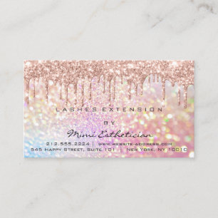 Carte De Visite Instructions de suivi Lash Rose Drivers Holographi
