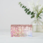 Carte De Visite Instructions de suivi Lash Rose Drivers Holographi (Debout devant)