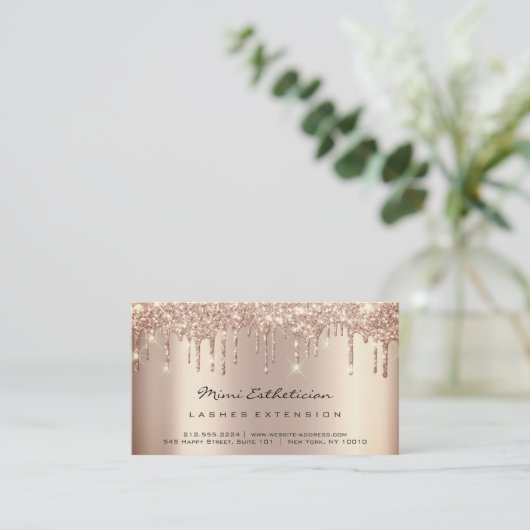 Carte De Visite Instructions de suivi Lash Rose Drivers QR Code (Debout devant)