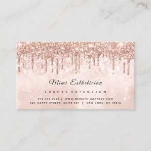 Carte De Visite Instructions de suivi Lash Rose Étincelle des gout
