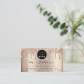 Carte De Visite Instructions de suivi Lash Rose Gold Drivers Logo (Debout devant)