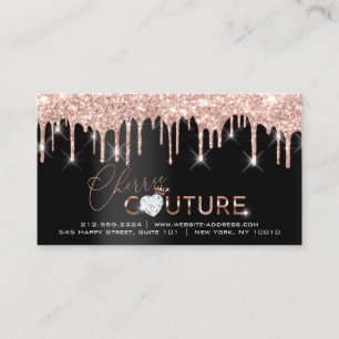Carte De Visite Instructions de suivi Lash Rose Gold Drivers Morga