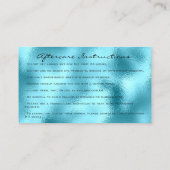 Carte De Visite Instructions de suivi Lash Rose Gold Drivers Ocean (Dos)