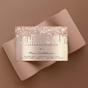 Carte De Visite Instructions de suivi Lash Rose Gold Drives Spark