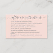 Carte De Visite Instructions de suivi Lash Rose Gold Logo minimum (Dos)