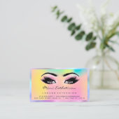 Carte De Visite Instructions de suivi Lash Rose Holographe (Debout devant)