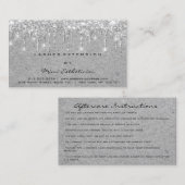 Carte De Visite Instructions de suivi Lash Silver Driver Kraft Gre (Devant / Derrière)