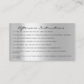 Carte De Visite Instructions de suivi Lash Silver Holograph Driver (Dos)