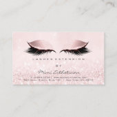 Carte De Visite Instructions de suivi Lashes Extension Pastel (Devant)
