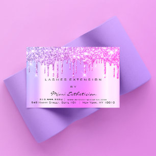 Carte De Visite Instructions de suivi Lashes Pink Drives Spark