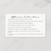 Carte De Visite Instructions de suivi Lashes Studio Pink Pastel (Dos)