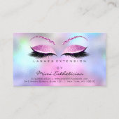 Carte De Visite Instructions de suivi Lashes Studio Pink Small (Devant)