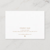 Carte De Visite Instructions de suivi pour le lifting et la teintu (Dos)