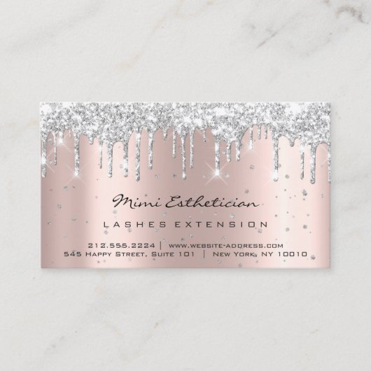 Carte De Visite Instructions d'entretien Lash Rose Gold Drivers Ar (Devant)