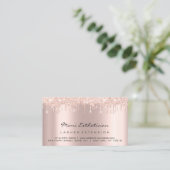 Carte De Visite Instructions d'entretien Lash Rose Gold Drives Lux (Debout devant)