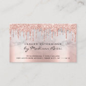 Carte De Visite Instructions d'entretien Lash Rose Gold Drives Mar (Devant)