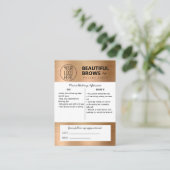 Carte De Visite Instructions et rendez-vous pour les soins postéri (Debout devant)