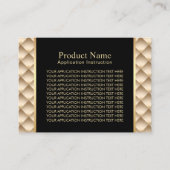 Carte De Visite Instructions modernes d'application d'or de (Devant)