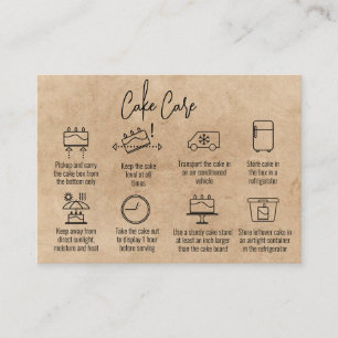 Carte De Visite Instructions modernes de Merci de cuisson