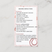 Carte De Visite Instructions Monat Rose Gold Wash (Dos)