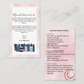 Carte De Visite Instructions Monat Wash (Devant / Derrière)