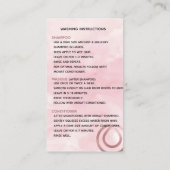 Carte De Visite Instructions Monat Wash (Dos)