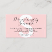 Carte De Visite Instructions post-soin de Dermaplaning (Devant)