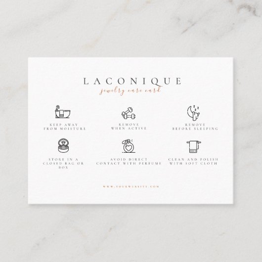 Carte De Visite  Instructions pour la bijouterie | Leopard  (Devant)