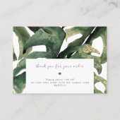 Carte De Visite  Instructions pour la bijouterie | Tropical (Dos)