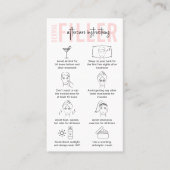 Carte De Visite Instructions pour le remplissage dermique rose fém (Devant)