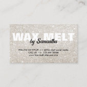 Carte De Visite Instructions pour le soin de la cire en verre d'ar (Devant)